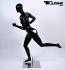 Mannequins Female With head (Faceless) black shining Jogging,Sporty Bruno Slim Sporty