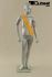 Mannequins Girl Silver Standing Slim Modeled hair