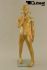 Mannequins Girl With head (Abstract) Gold Standing Slim Modeled hair