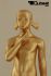 Mannequins Girl With head (Abstract) Gold Standing Slim Modeled hair