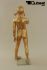 Mannequins Girl With head (Abstract) Gold Standing Slim Modeled hair