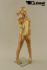 Mannequins Girl With head (Abstract) Gold Standing Slim Modeled hair