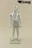 Mannequins Girl With head (Abstract) Silver Standing Modeled hair