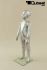 Mannequins Girl With head (Abstract) Silver Standing Modeled hair