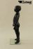 Mannequins Girl With head (Abstract) black shining Standing Natasha Slim Modeled hair