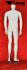 Mannequins Male With head (Abstract) White shining Standing Slim