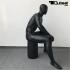 Mannequins Male With head (Faceless) Black Christopher Sporty
