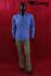 Mannequins Male With head (Faceless) Black Standing Slim