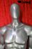 Mannequins Male With head (Faceless) Silver Standing