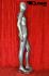 Mannequins Male With head (Faceless) Silver Standing