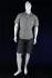 Mannequins Male With head (Faceless) White shining Standing Slim