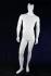 Mannequins Male With head (Faceless) White shining Standing Slim