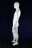 Mannequins Male With head (Faceless) White shining Standing Slim