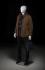 Mannequins Male With head (Faceless) White shining Standing Slim
