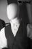 Mannequins Male With head (Faceless) White shining Standing Slim