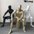 Mannequins Male With head (Faceless) black shining Christopher Sporty