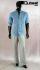 Mannequins Male With head (Faceless) black shining Standing Slim