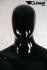 Mannequins Male With head (Faceless) black shining Standing Slim