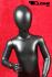 Mannequins With head (Faceless) Black Standing Sunny Slim