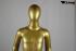 Mannequins With head (Faceless) Gold Standing Till Slim