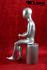 Mannequins With head (Faceless) Silver Slim