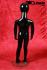 Mannequins With head (Faceless) black shining Standing Slim