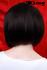Perücken Damen Kurz schwarz-rot Kanekalon Seitenscheitel Pony Glatt Strähnchen Alltag Stylisch 80er Jahre Party