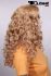 Perücken Damen Mittel Lang blond Polyester Mittelscheitel Pony Lockig Alltag Stylisch