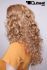 Perücken Damen Mittel Lang blond Polyester Mittelscheitel Pony Lockig Alltag Stylisch