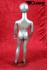 Schaufensterpuppen Unisex Kind mit Kopf, Gesichtslos Silber stehend Dominik Schlank