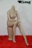 Sitzende Schaufensterpuppe / Mannequin headless haut