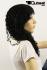 Wigs Women Long black Real hair Middle parting Curly trendy