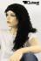 Wigs Women Long black Real hair Middle parting Curly trendy