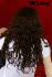 Wigs Women Long brown Black/Brown Real hair Middle parting Curly wavy trendy